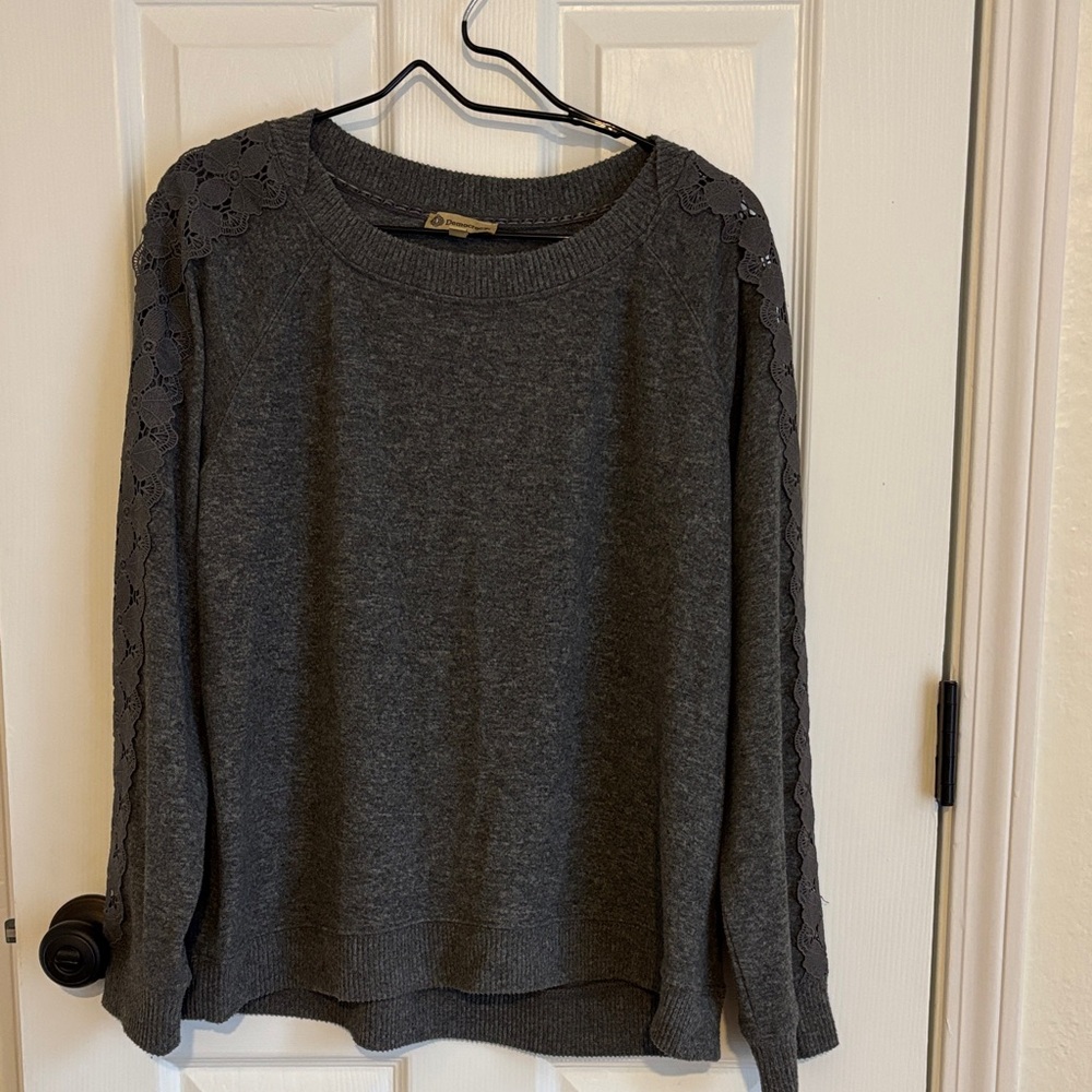 Democracy Charcoal Knit Top